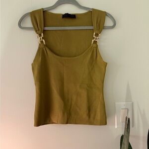 Zara Olive Camisole with Strap Details